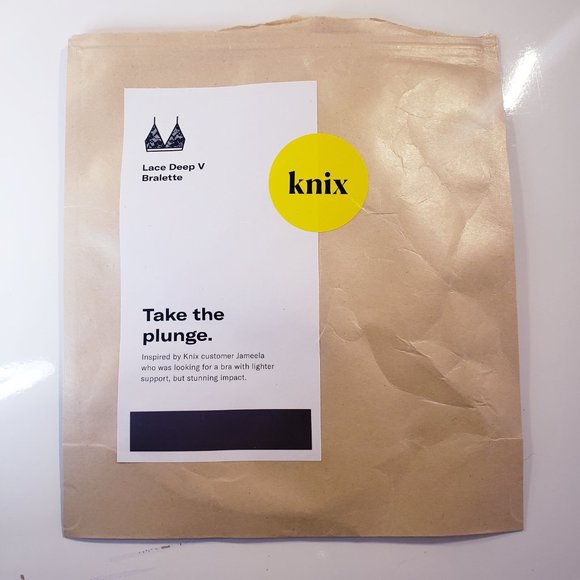 *BRAND NEW* in pack - KNIX - Lace Deep-V Bralette - PURPLE - Picture 6 of 11